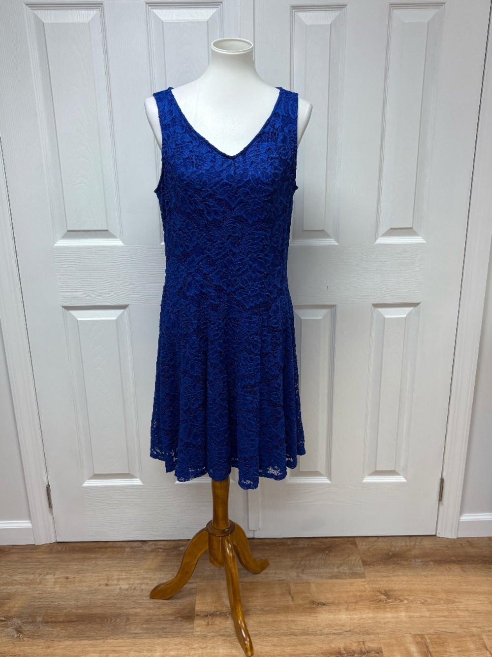 Cb Established 1962 Royal Blue Sleeveless Cocktail Dress - Size 12.
